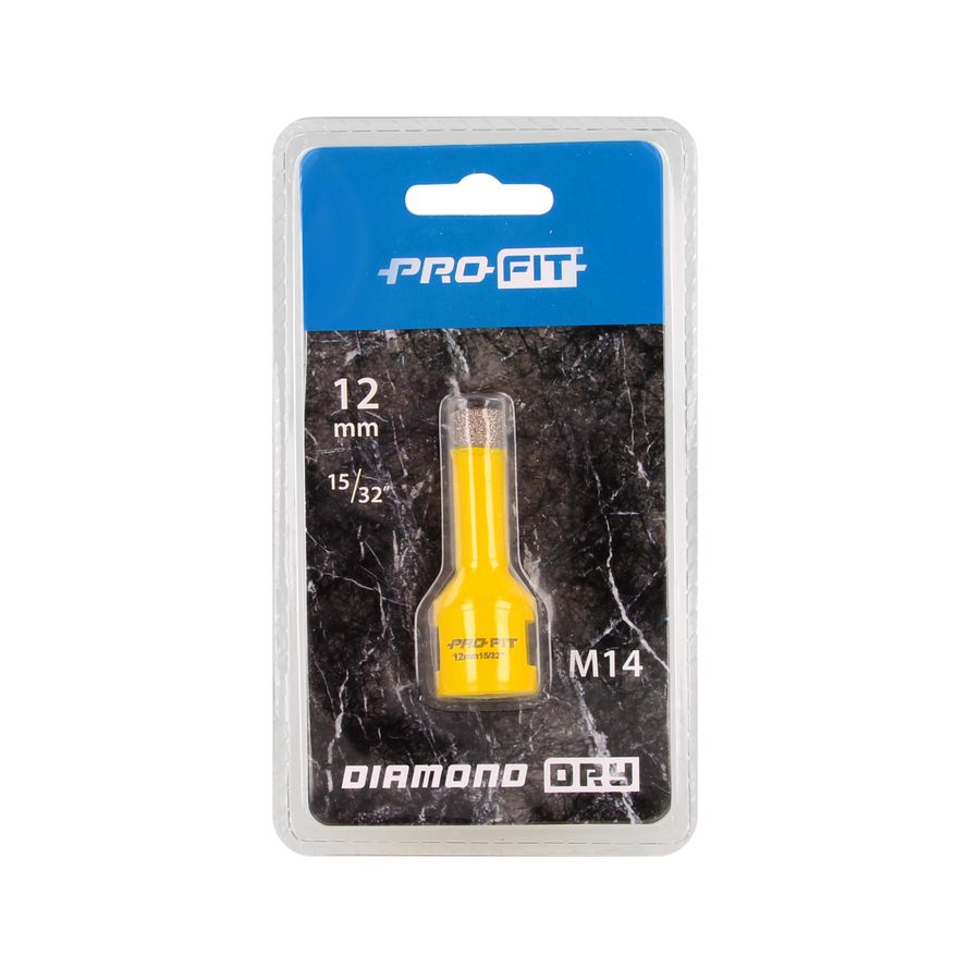 Diamondboor DIAMOND DRY ø12mm M14 aansluiting