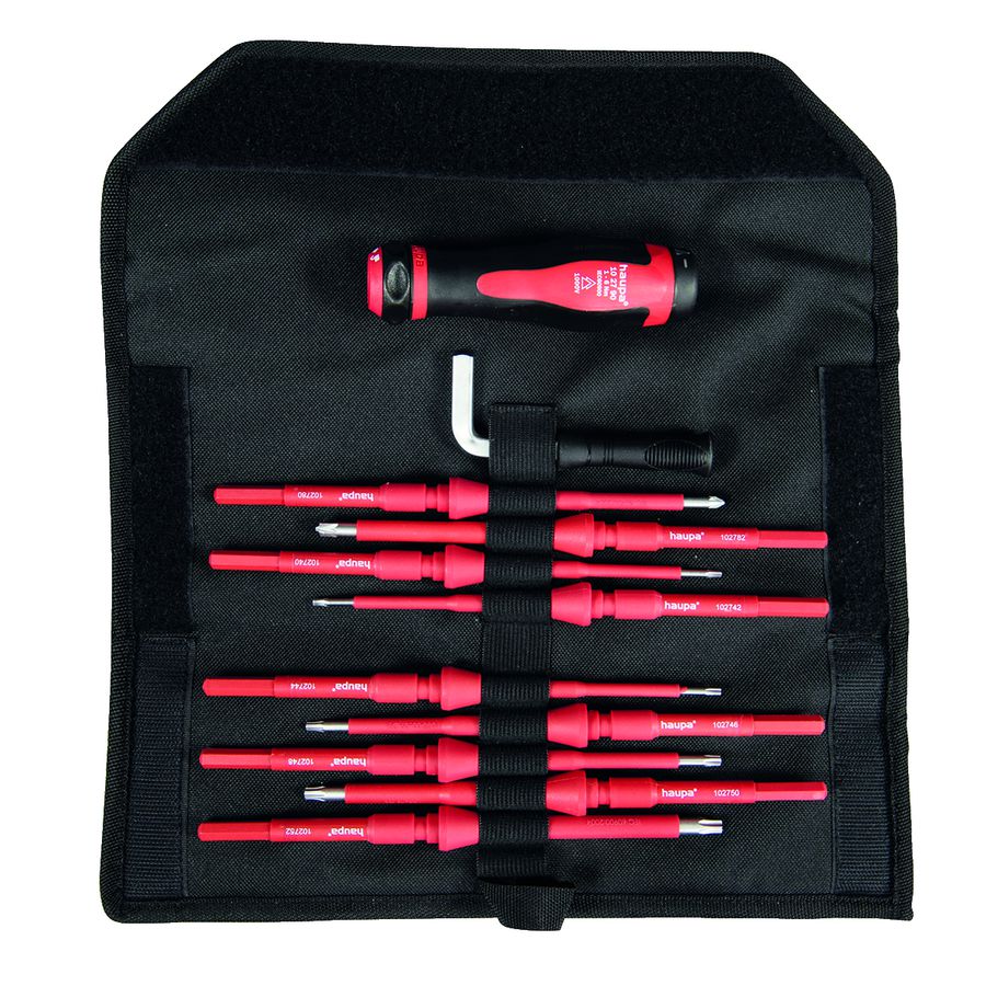 Draaimomentschroevendraaierset 11-delig  wisselklingen VarioTQ 1000V VDE Tx 1-6Nm