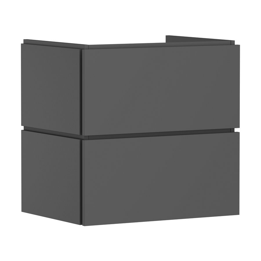 Badmeubel Xilesa E 630/470+2 lades PushOpen wastafel Slate Matt Grey
