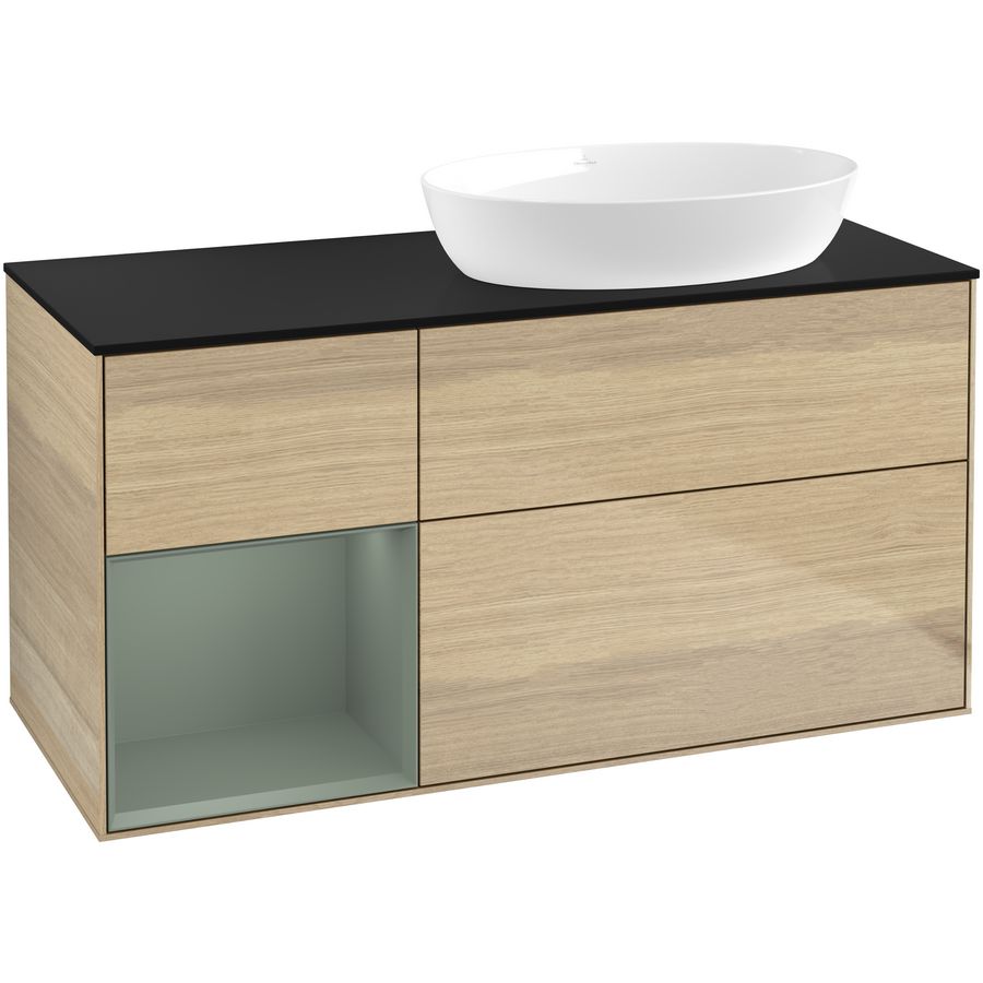 Wastafelonderkast Finion 1200x603x501mm Oak Veneer FA42GMPC