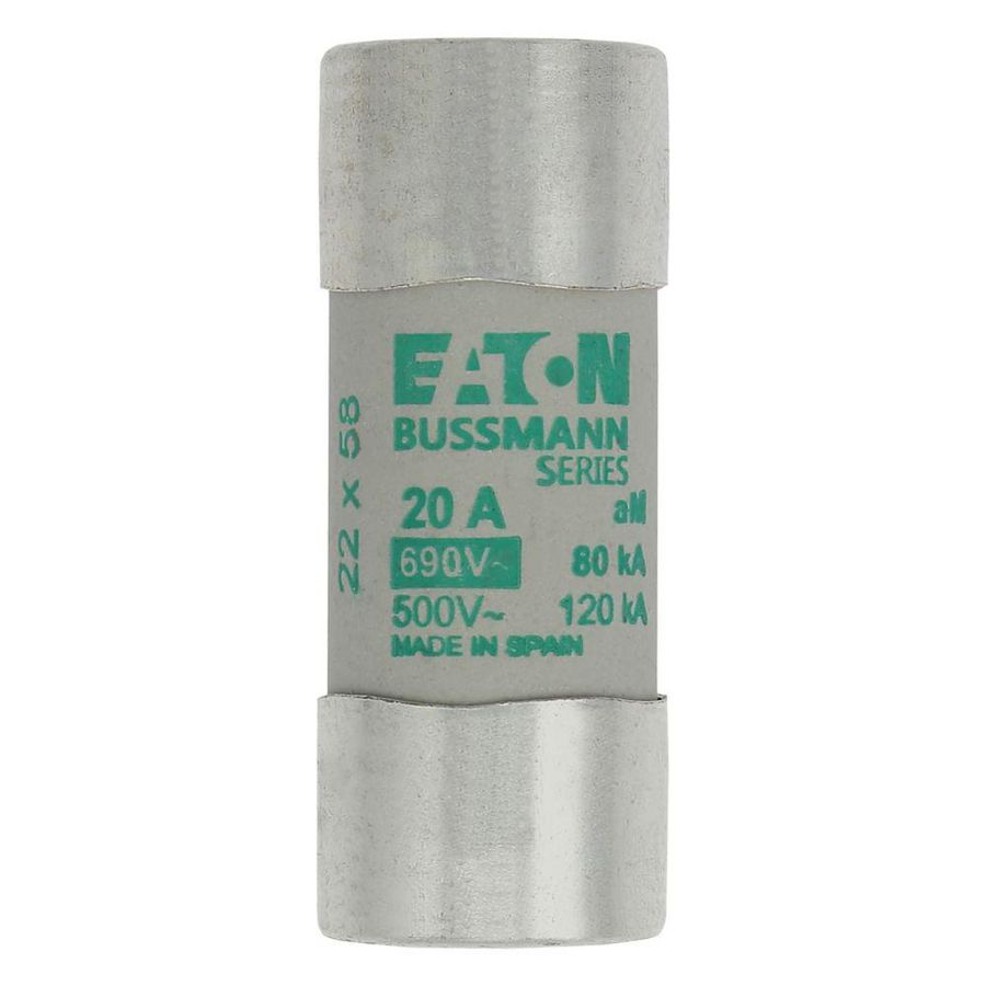 Zekering laagspanning 20A AC 690V 22x58mm aM IEC VVE=10