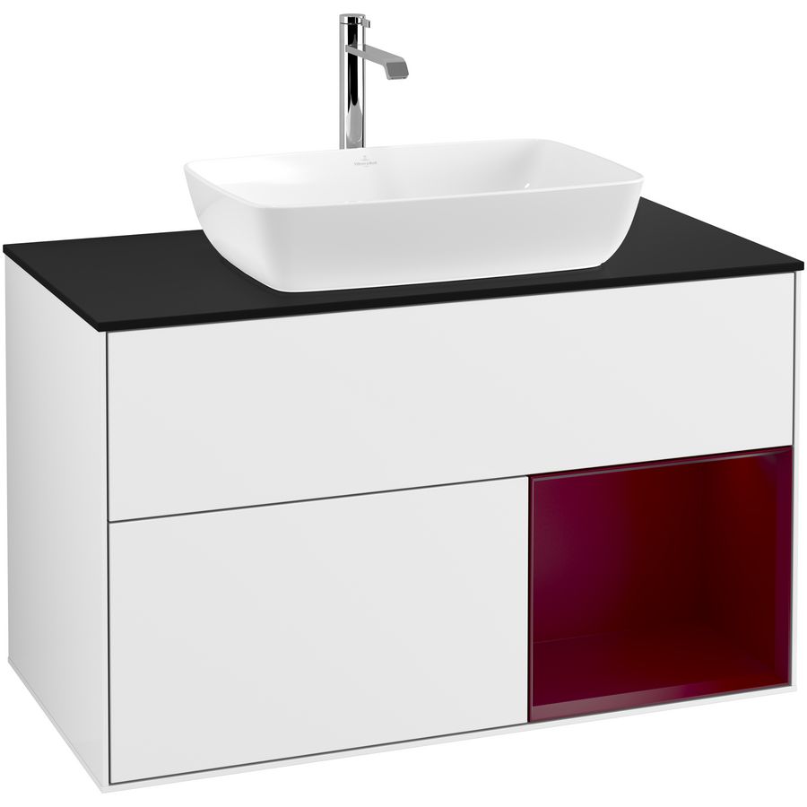 Wastafelonderkast Finion 1000x603x501mm G.White.L G782HBGF