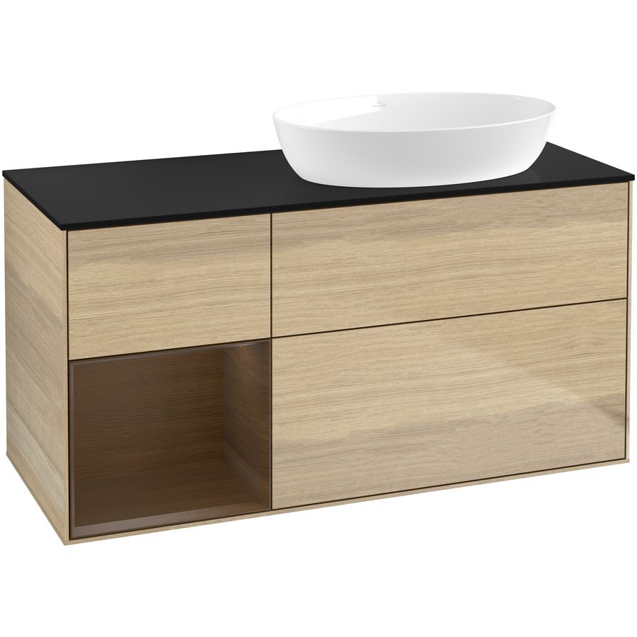 Wastafelonderkast Finion 1200x603x501mm Oak Veneer FA42GNPC