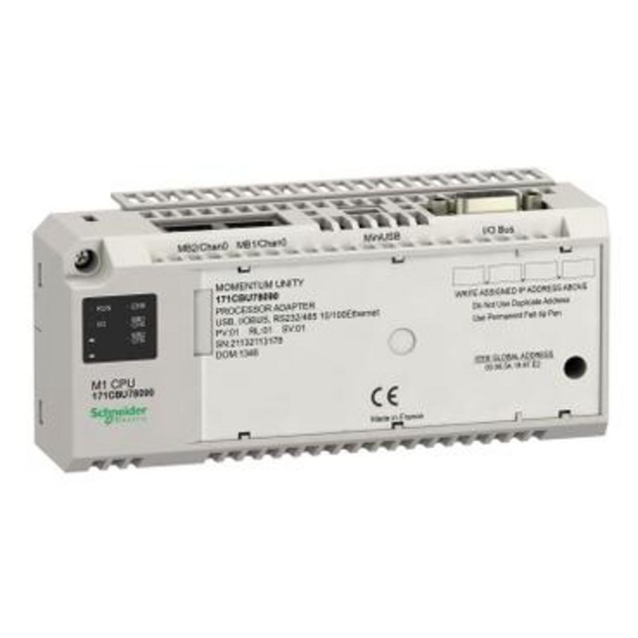 Unity M1 processor RS232/485 USB I/O bus