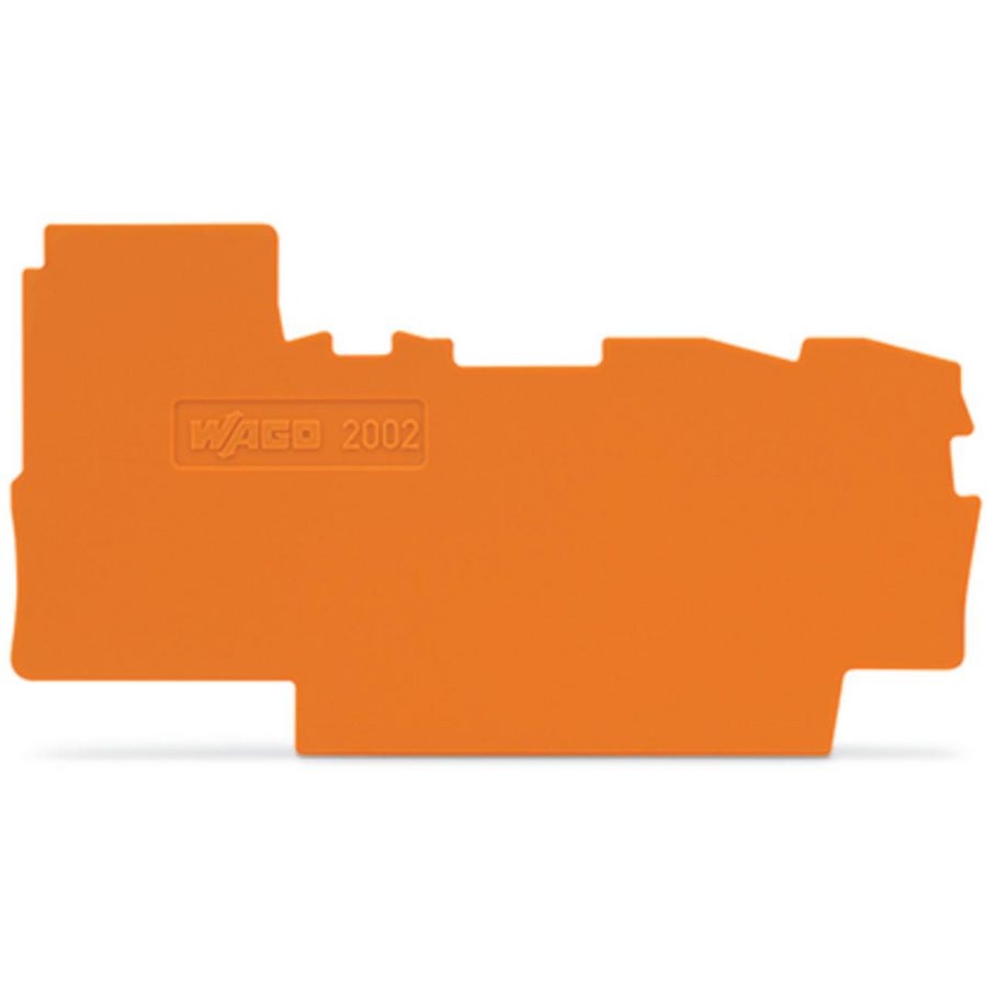 Afsluit- en tussenplaat 0,8 mm dik oranje 2002-7292 VVE=25