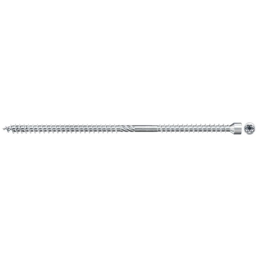 Schroef met dubbele draad PowerFull-Iso FIF 8,0x255 verz. binnenster blauw TX VVE=50