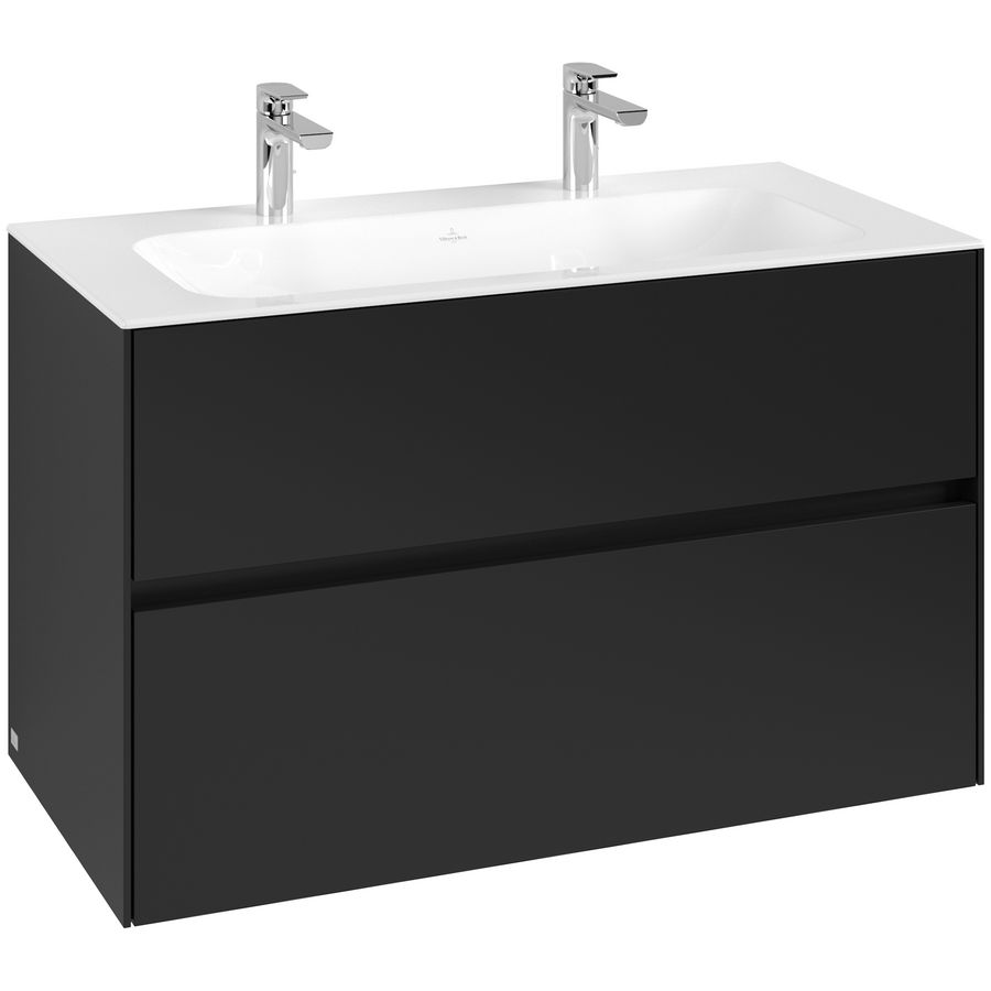Wastafelonderkast Collaro 996x603x498mm Volcano Black C139B0VL