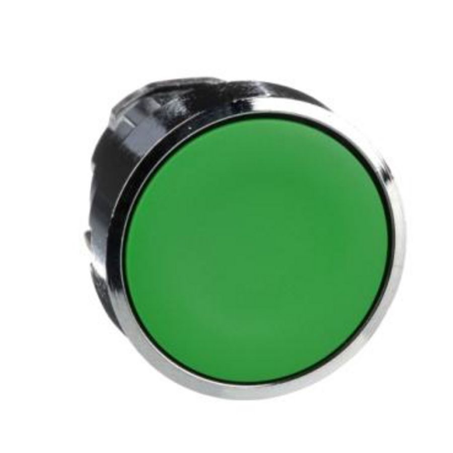 Drukknop Verzonken Terugvering Ø22mm Groen chroom