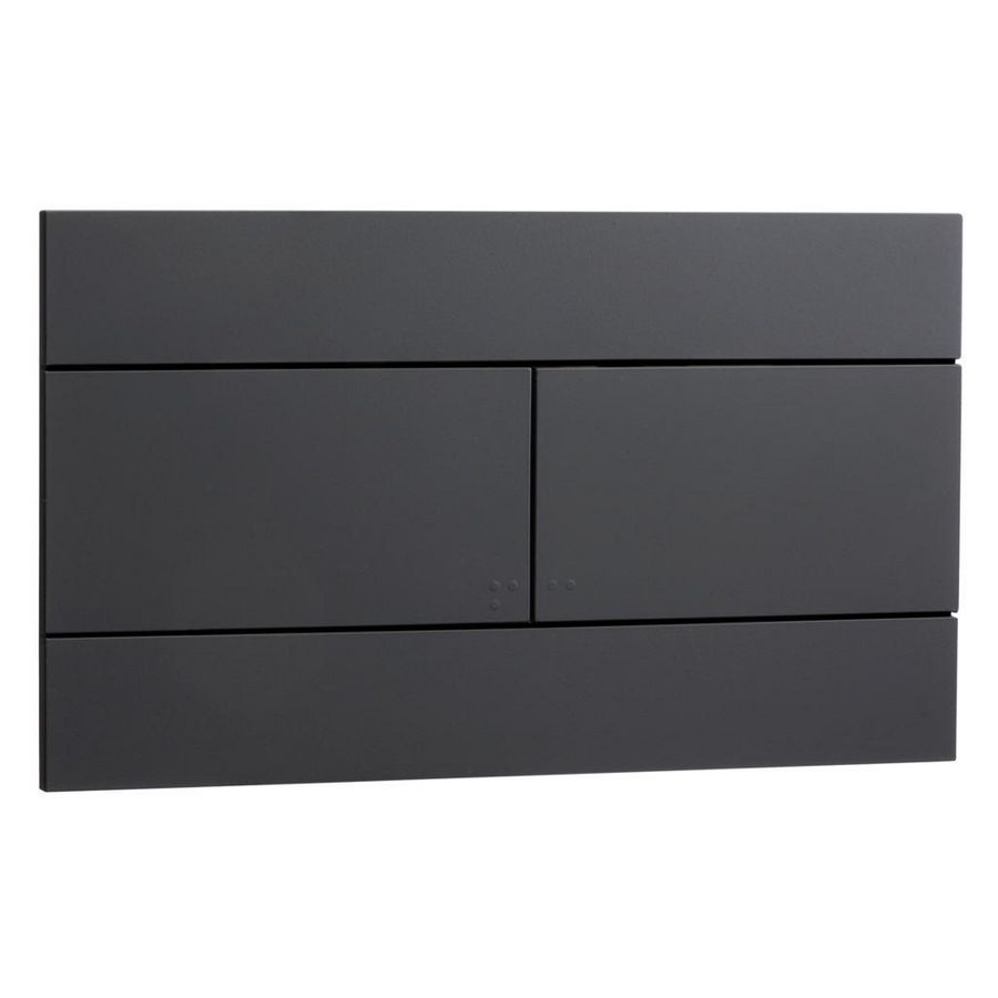 Slim bedieningspaneel zwart (hoekig breed)