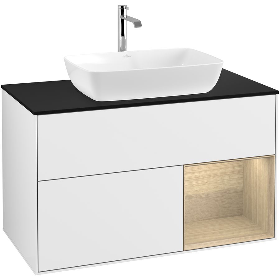 Wastafelonderkast Finion 1000x603x501mm G.White.L G782PCGF