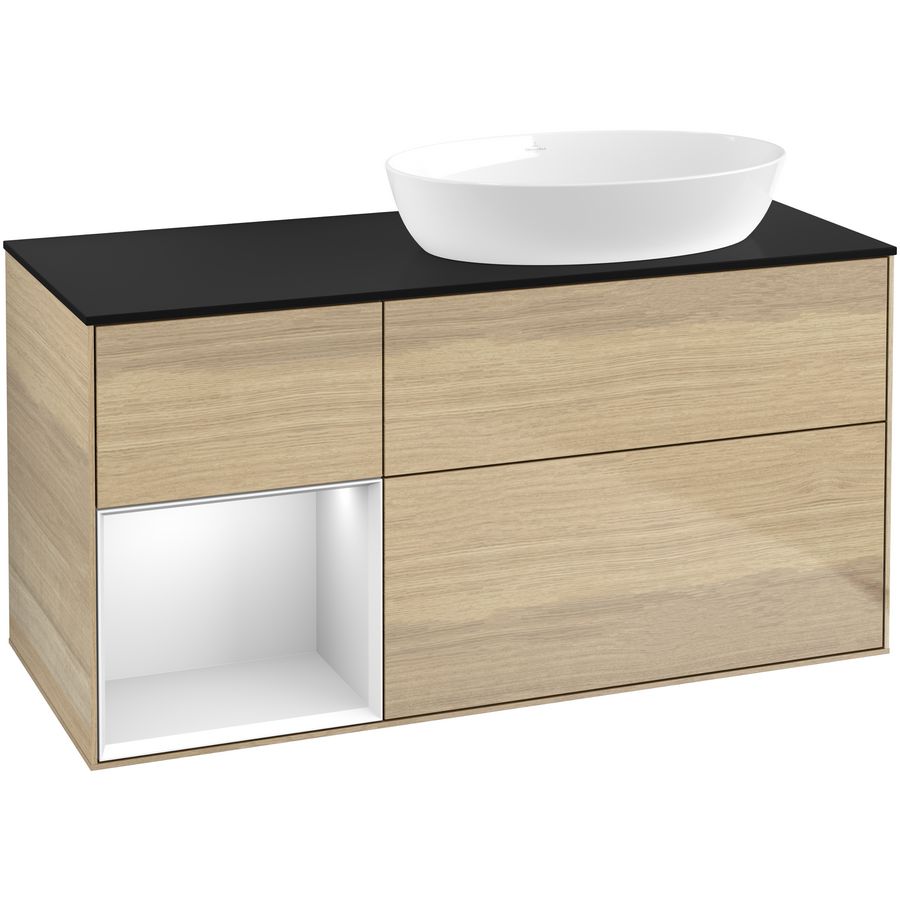 Wastafelonderkast Finion 1200x603x501mm Oak Veneer FA42MTPC