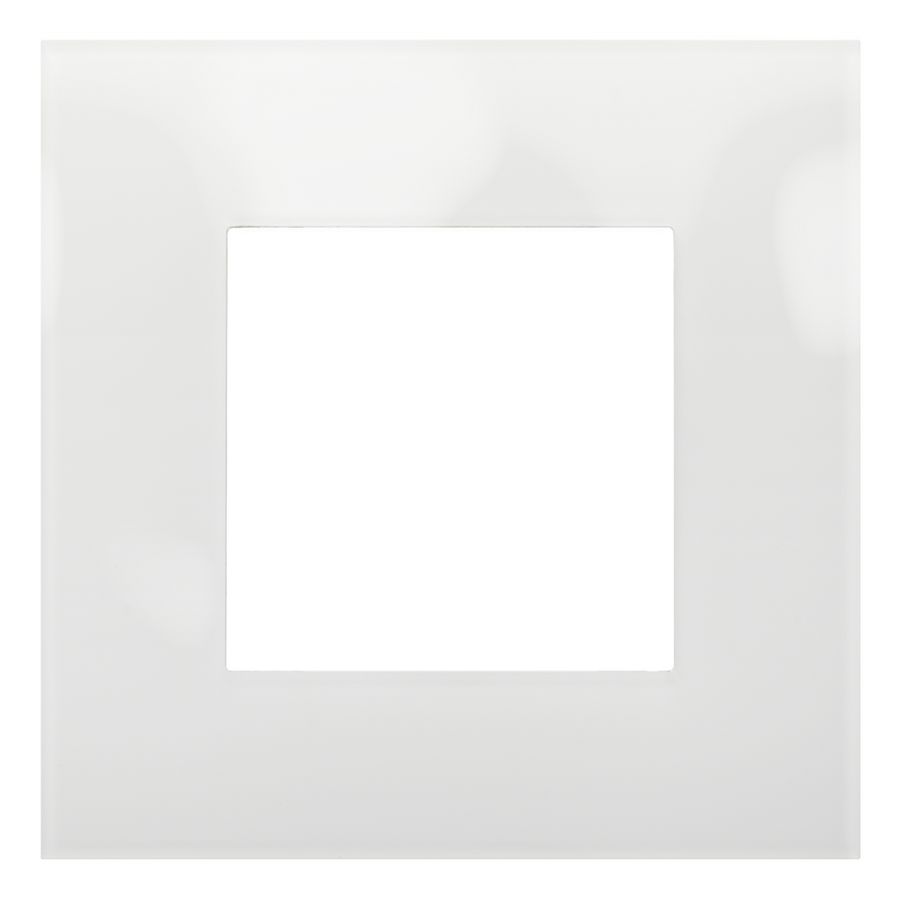 Enkelvoudige afdekplaat Pure liquid snow white