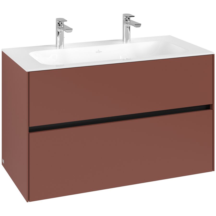 Wastafelonderkast Collaro 996x603x498mm Wine Red C139B0AH