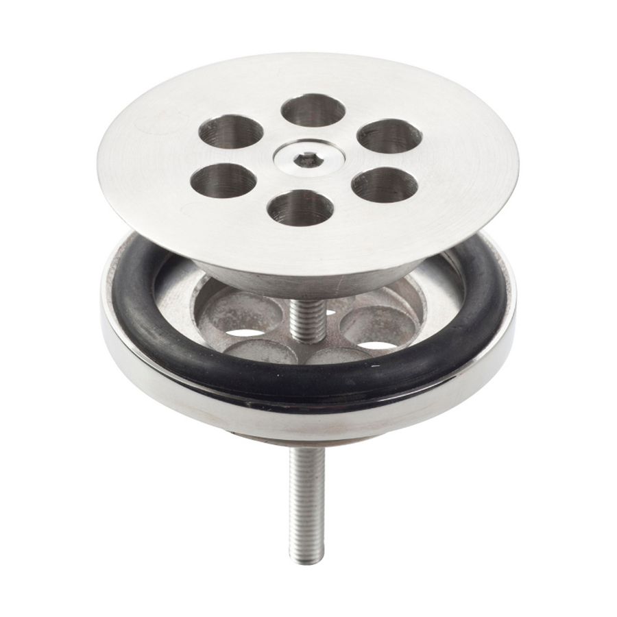 Wash Me plug, rvs geborsteld t.b.v. sili