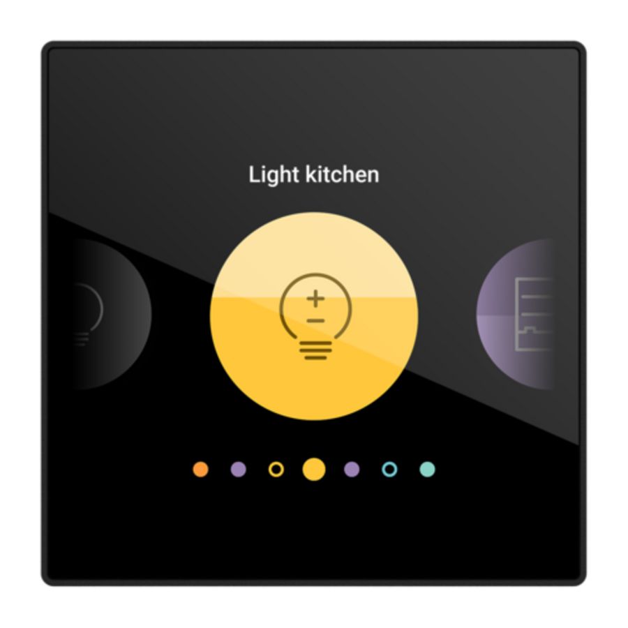 Digital black bedieningsscherm HomeControl 24V