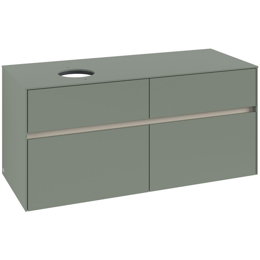Wastafelonderkast Collaro 1200x548x500mm Soft Green C04200AF