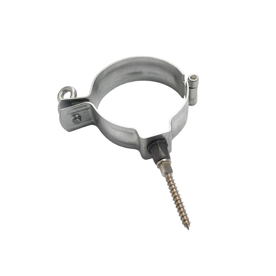 Zinken  scharnierpijpbeugel 80mm + schroefstift