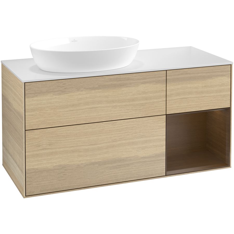 Wastafelonderkast Finion 1200x603x501mm Oak Veneer FA51GNPC