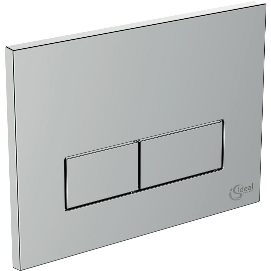 Basis bedieningspaneel 2F rechthoek chroom