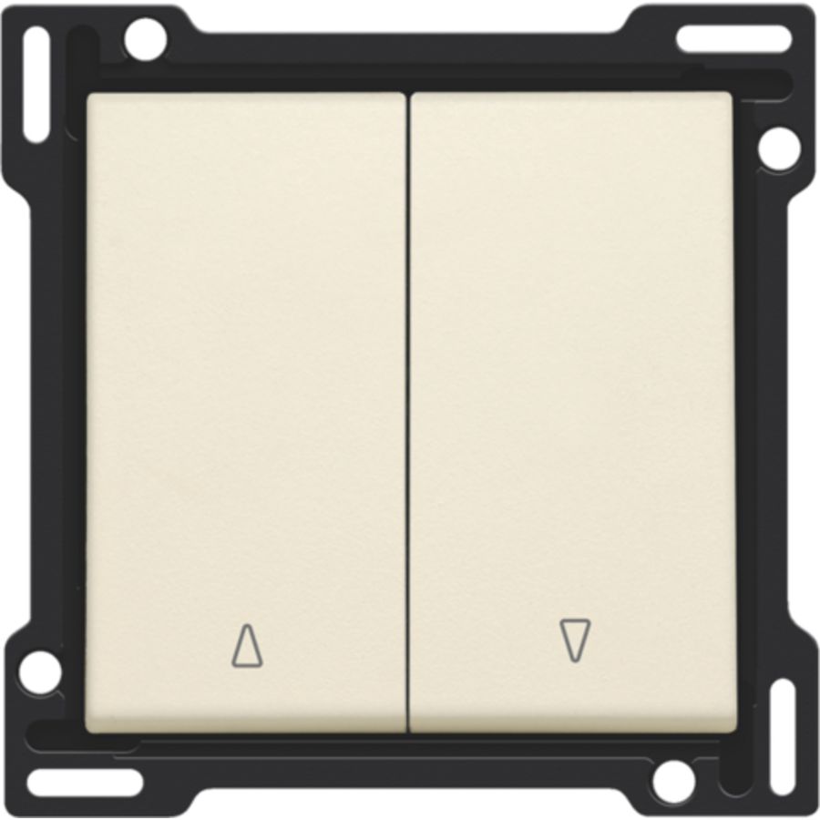 Afwerkingsset 2-voudige rolluikdrukknop cream