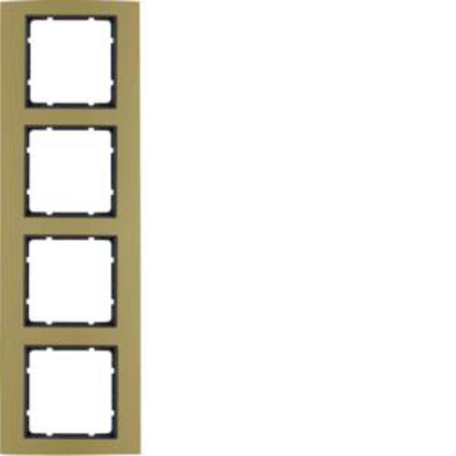 Afdekraam 4-v berker B.3 aluminium goud/antraciet mat