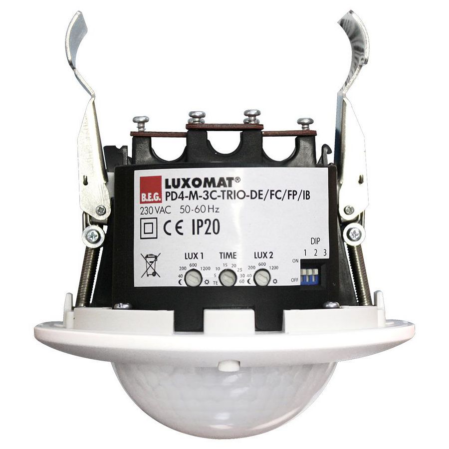 Aanwezigheidsmelder TRIO 3C 360gr. IB wit IP20 24m 3Kanaal