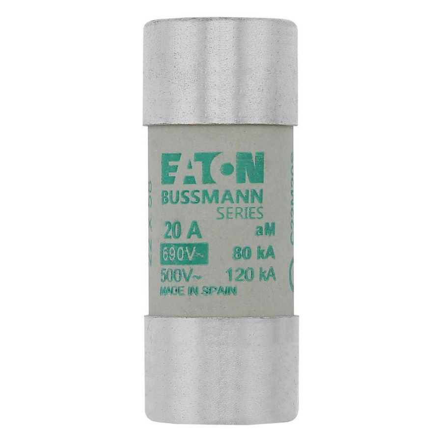 Zekering laagspanning 20A AC 690V 22x58 aM met slagp VVE=10