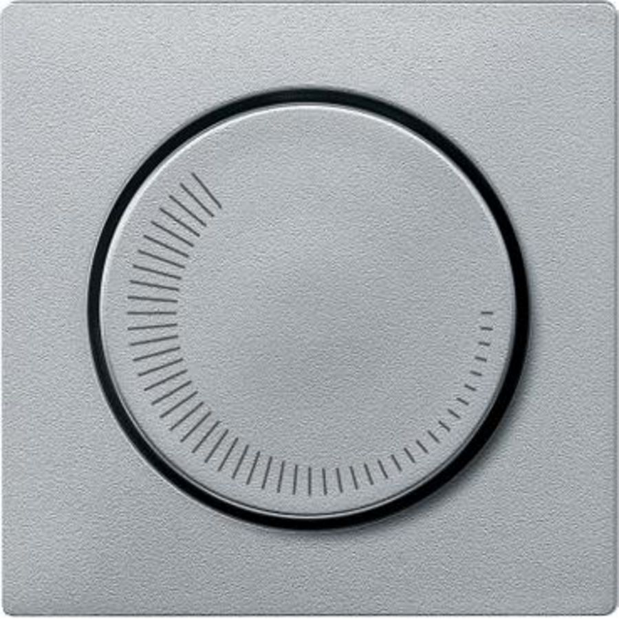 Afdekplaat Merten System m voor snelheidsregelaar aluminium