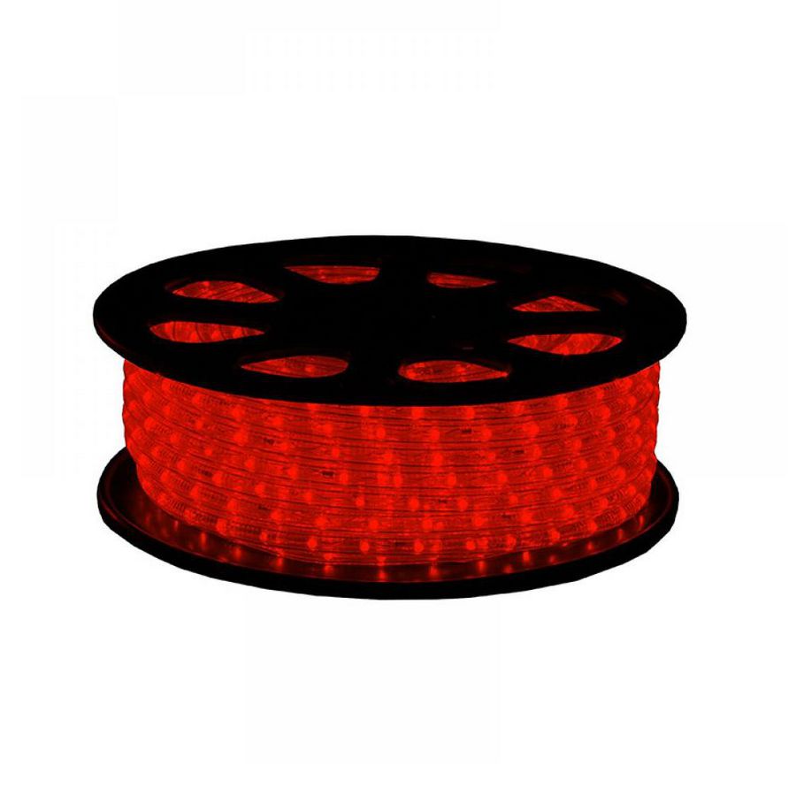Lichtslang LED 13mm 24V 36 LED/mtr. L=30mtr. rood