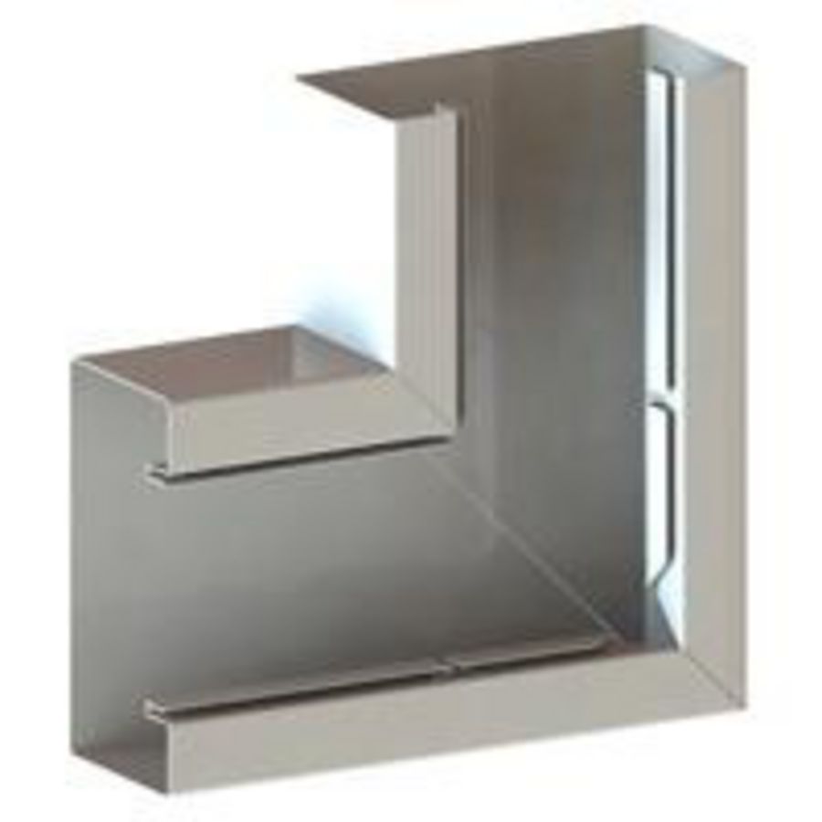 Hoekstijg-/zakstuk 130x63 RAL9010