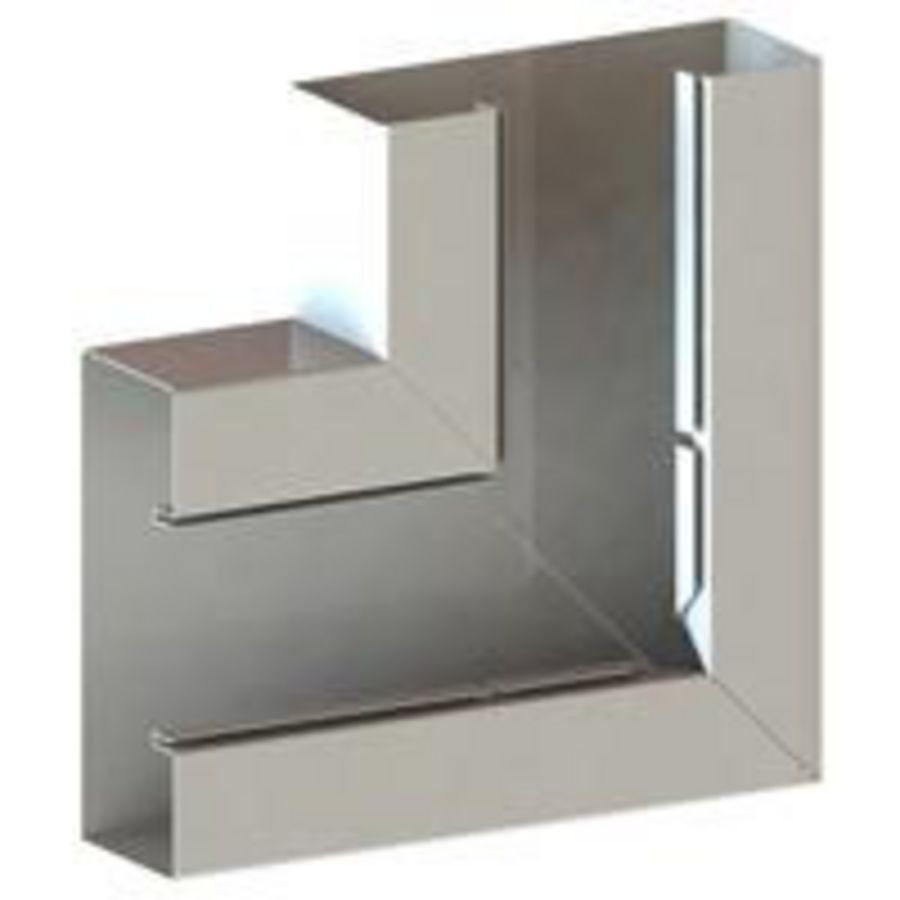 Hoekstijg-/zakstuk 170x63 RAL9010