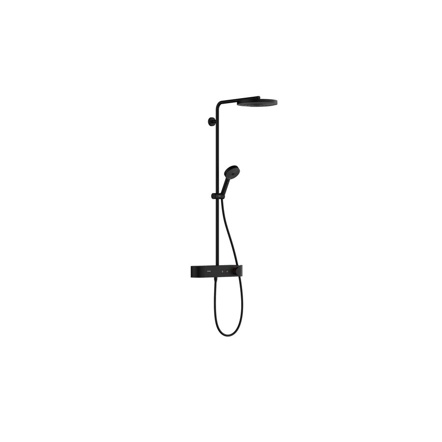 Pulsify S Showerpipe 260 1 straalsoort met ShowerTablet Select 400 mat zwart