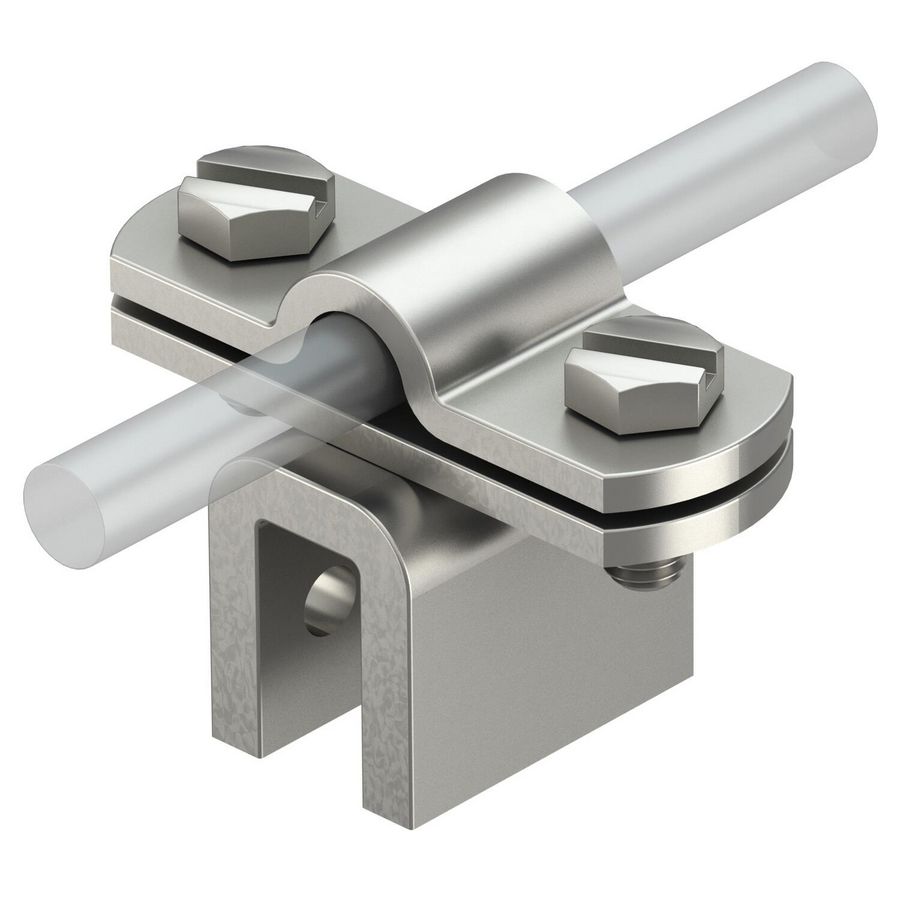 Flensklem 8/10mm rvs A2 1.4301 VVE=10