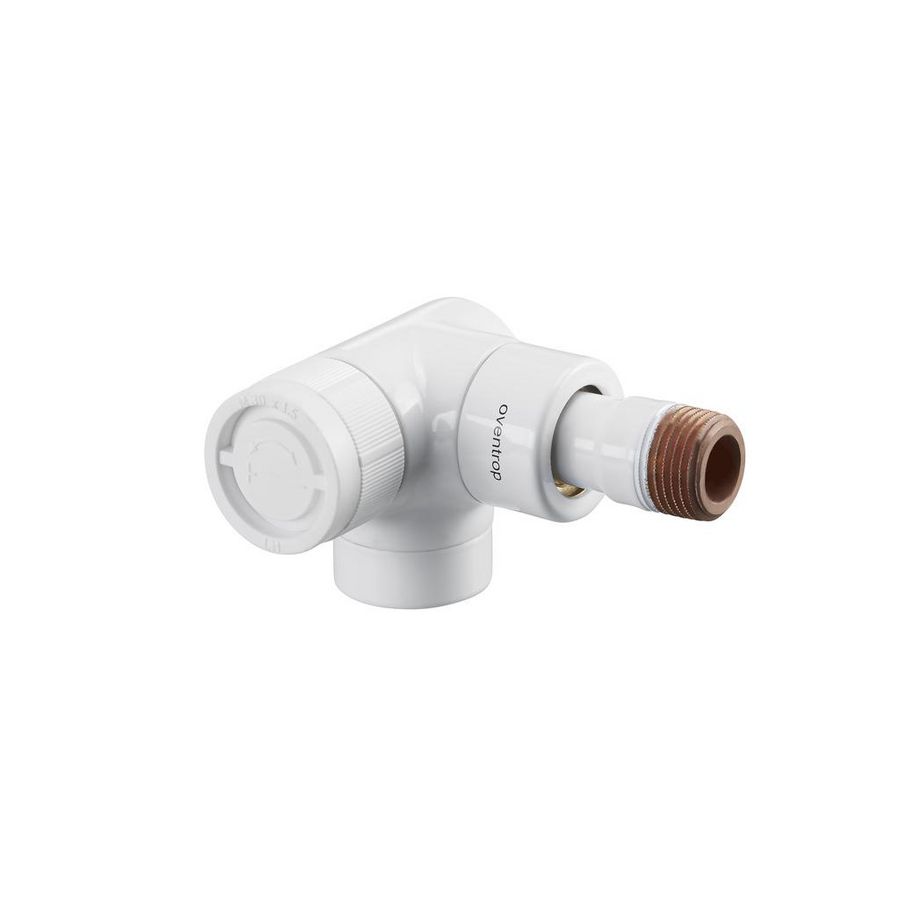 Radiatorafsluiter thermostatisch E (DHL) 1/2" wit