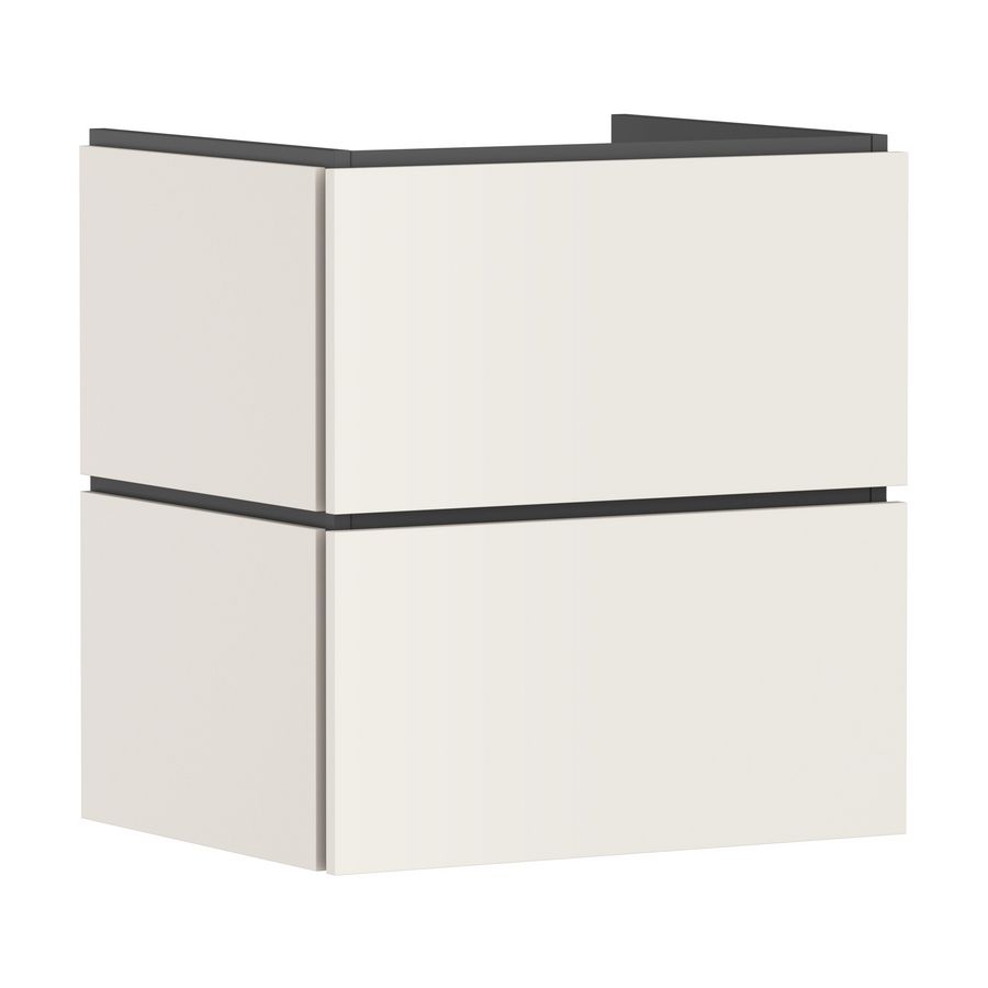 Badmeubel Xilesa E 580/470+2 lades wastafel Sand Matt Beige