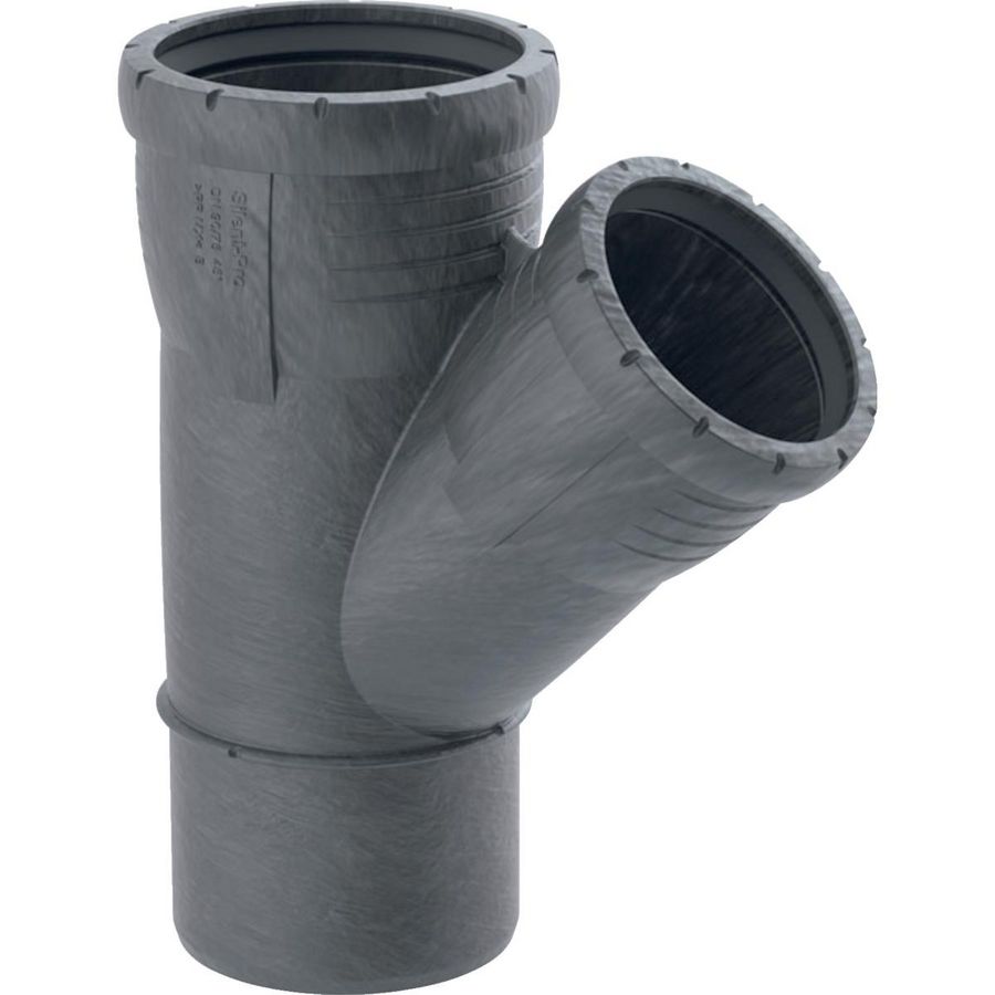 Silent-Pro PP-MX T-stuk 45° 75mm 2x mof/spie d1=75mm 2x mof/spie