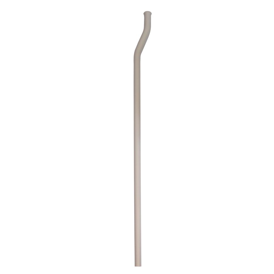 Plastic valpijp wit 1-del. Ø28/32mm L=1315mm sprong 400mm met kraag zonder bocht