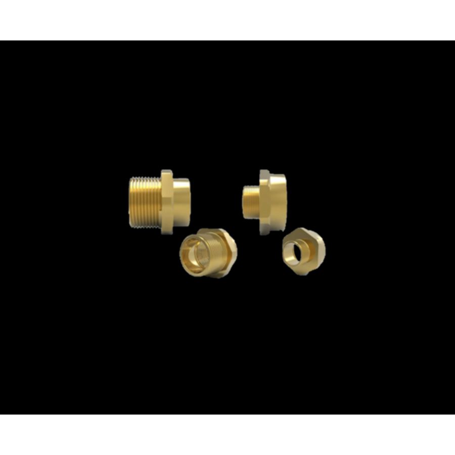 Adapter explosieveilig Eexde messing M40 naar M12