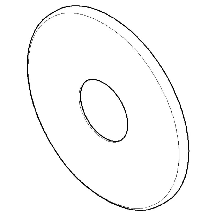 Afdekplaat 85x3mm Messing gebors. (23kt Goud)