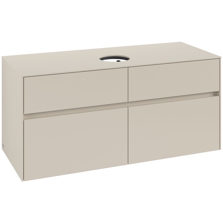Wastafelonderkast Collaro 1200x548x500mm Cashmere Grey C041B0VN
