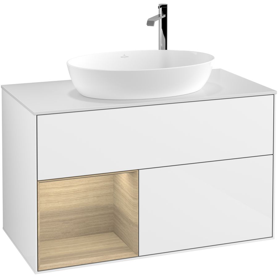 Wastafelonderkast Finion 1000x603x501mm G.White.L G891PCGF