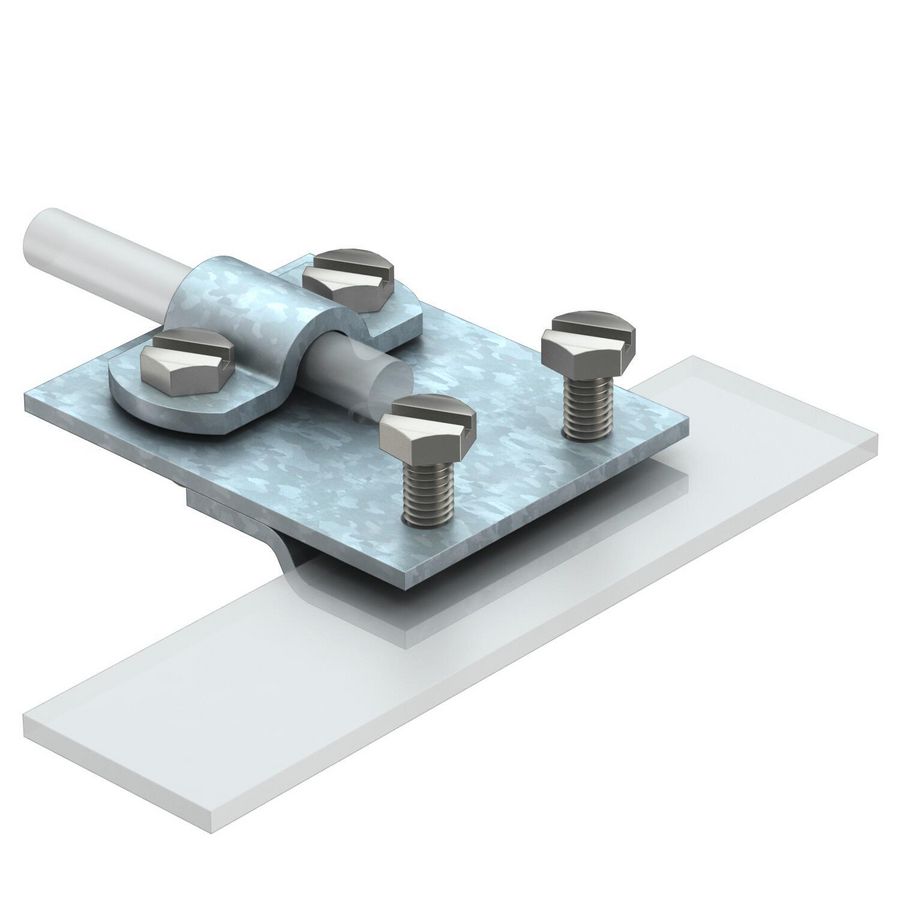 Flensklem 8/10mm staal zinkt VVE=20 5317401