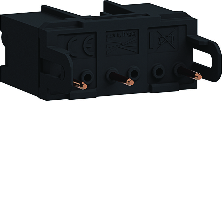 Ecoline45 plug&play uitgangsconnector 0° Wieland 45x45 GST18 3-polig