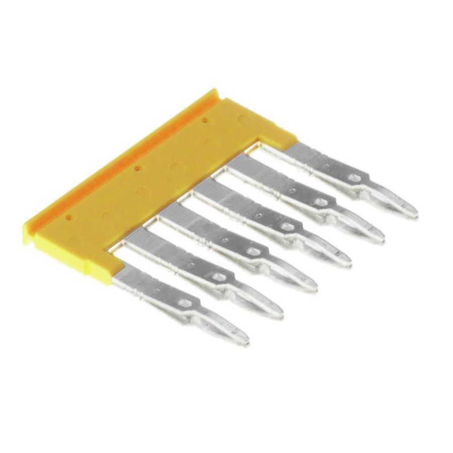 Dwarsverbinder (terminal) Plugged geel 24 A p: 6, VVE=20