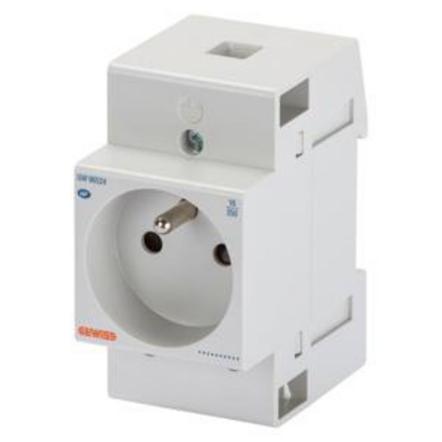 DIN RAIL CONT.D.-FRANSE STANDAARD-2P+A 16 A-2,5 MOD VVE=2