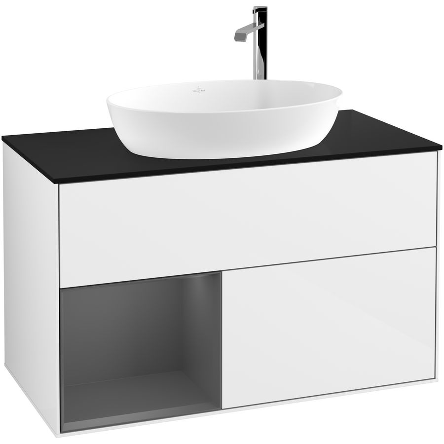 Wastafelonderkast Finion 1000x603x501mm G.White.L G892GKGF