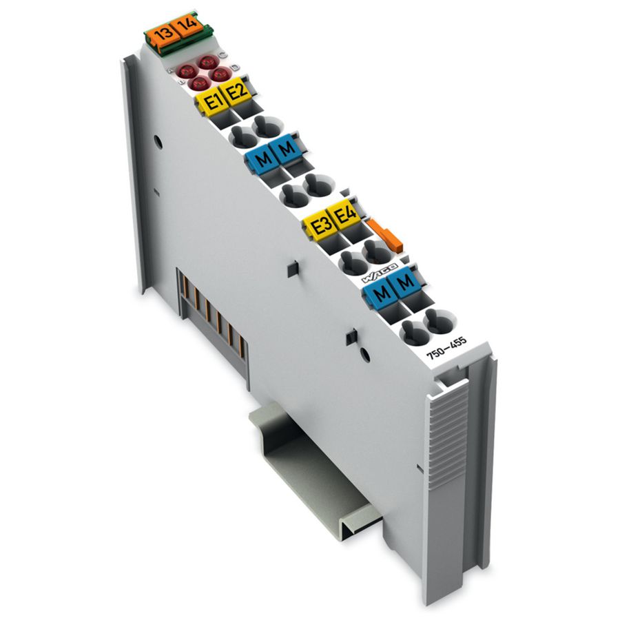4-kanaals analoge ingang 4-20mA Single ended lichtgrijs