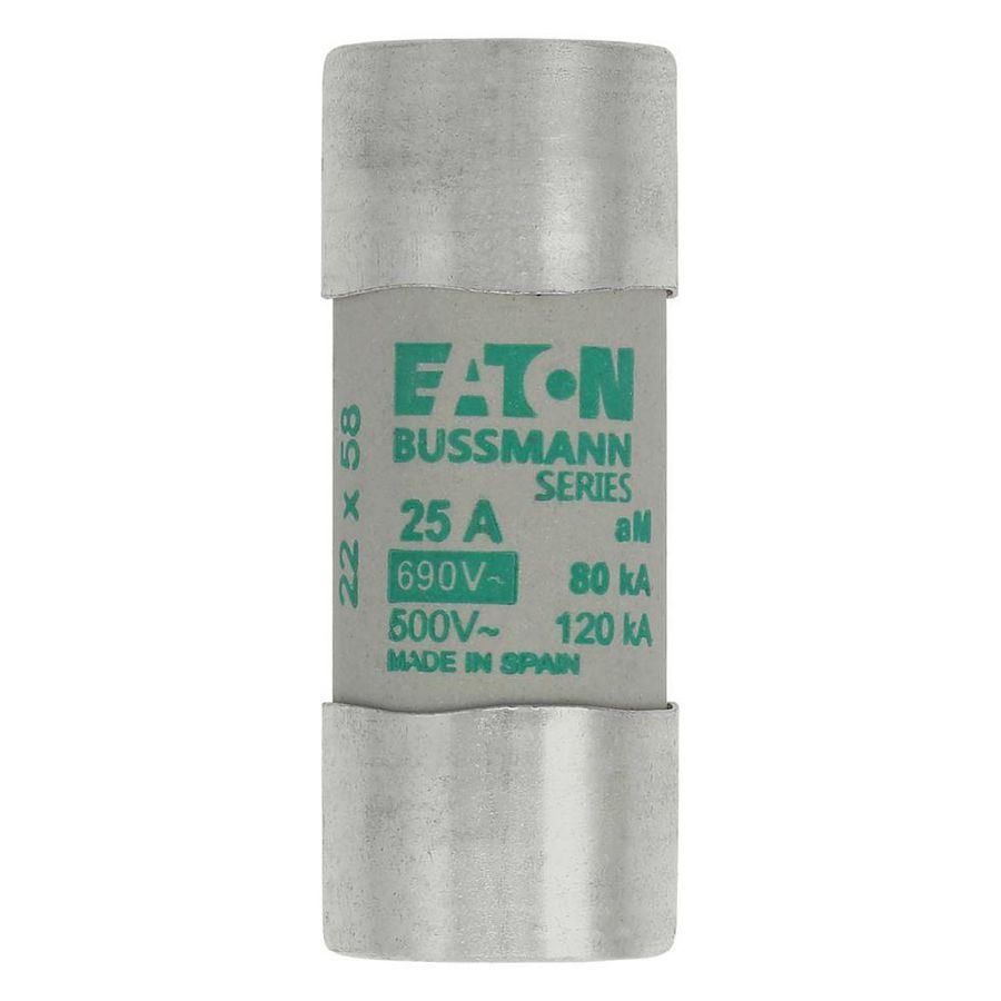 Zekering laagspanning 25A AC 690V 22x58mm aM IEC VVE=10