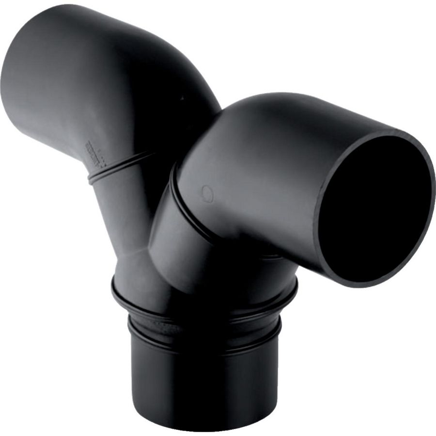 Broek T-stuk 90° verlopend 110x90x90mm polyethyleen (PE) Silent-db20 geluidsarm