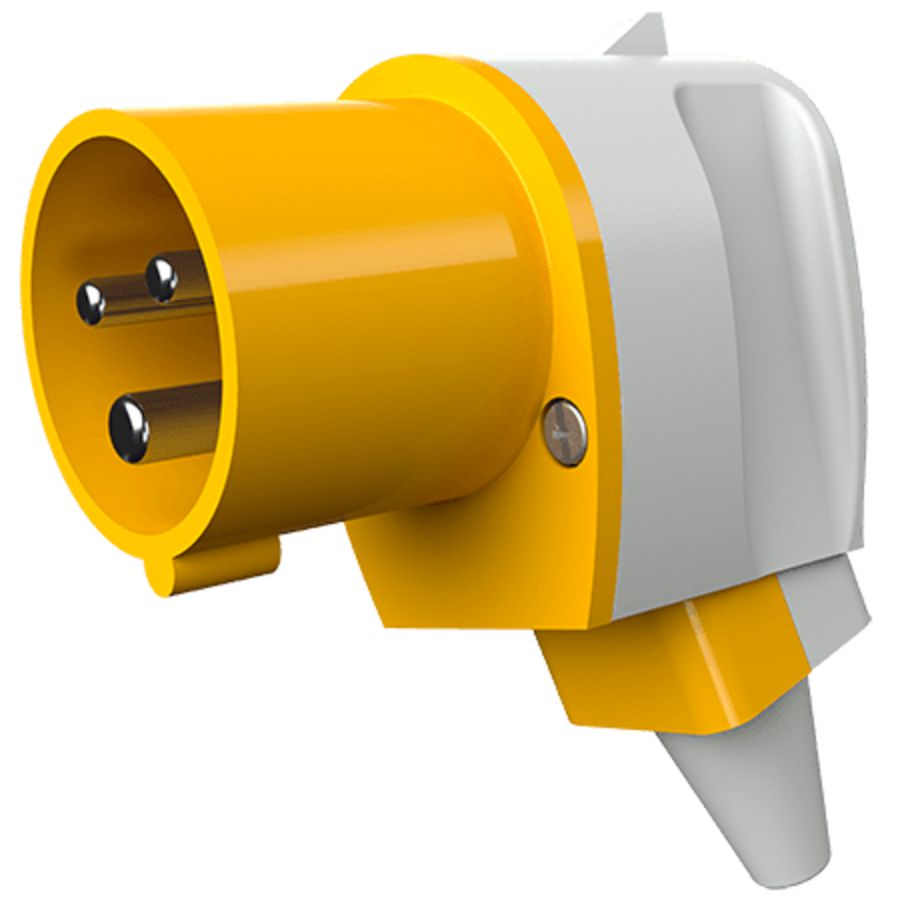 Haakse contactstop 16A 3-polig  4H 110V IP44